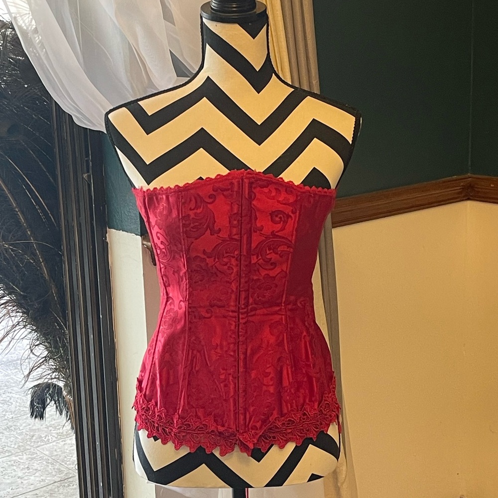 Elegant Red Corset from Fredrick’s of Hollywood Vintage